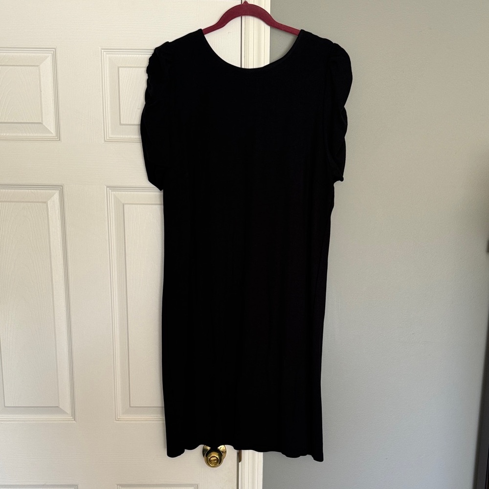 LOFT Classic Black Midi Dress